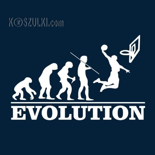 T-shirt Ewolucja Koszykarz