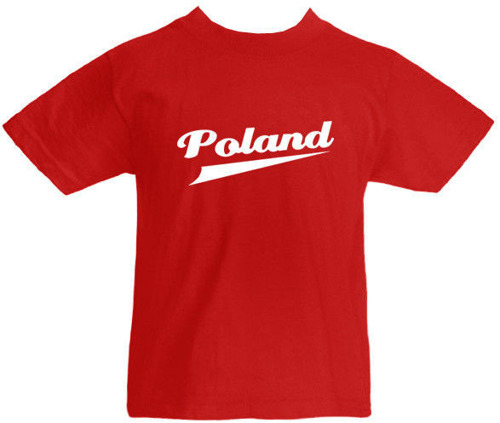 T-shirt dziecięcy Poland Czerwony