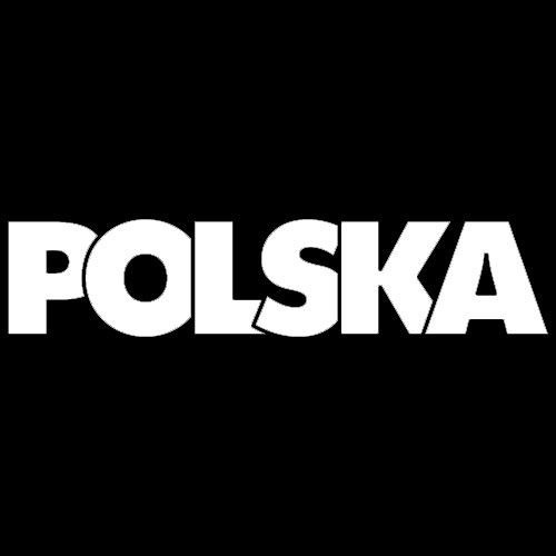 t-shirt 2K066 napis Polska Czarny