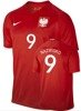  Oryginalna Koszulka Reprezentacji Polski Nike Euro2016 Away Stadium Czerwona Nazwisko 