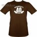 T-shirt Niesamowity 40 latek- Brązowy