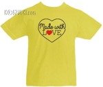 T-shirt dziecięcy Made with love